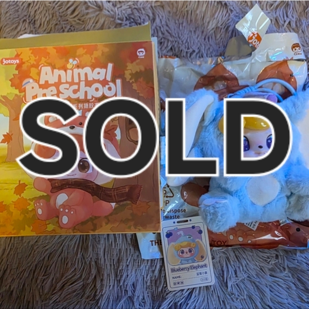Animal Preschool Blueberry Elephant Plush Blind Box